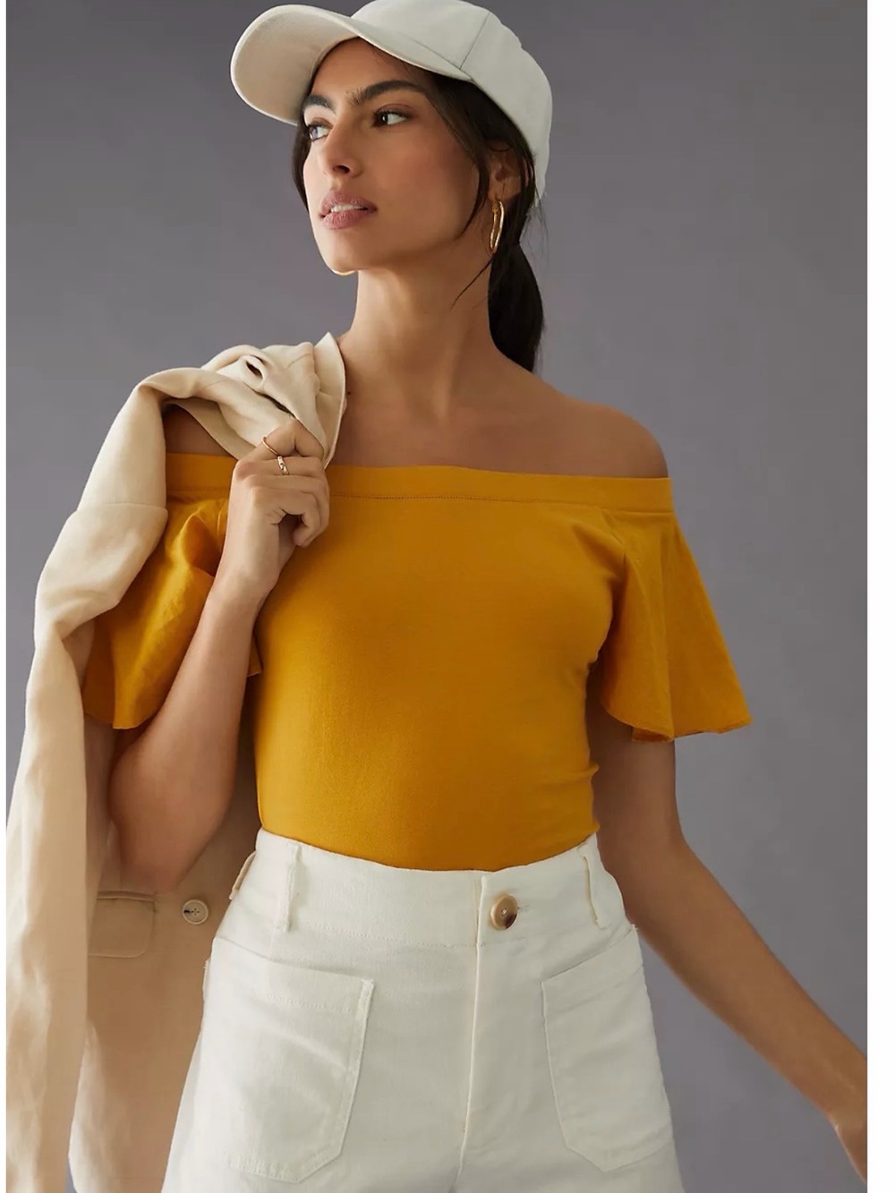 NWT ANTHROPOLOGIE | MAEVE OFF THE SHOULDER TOP